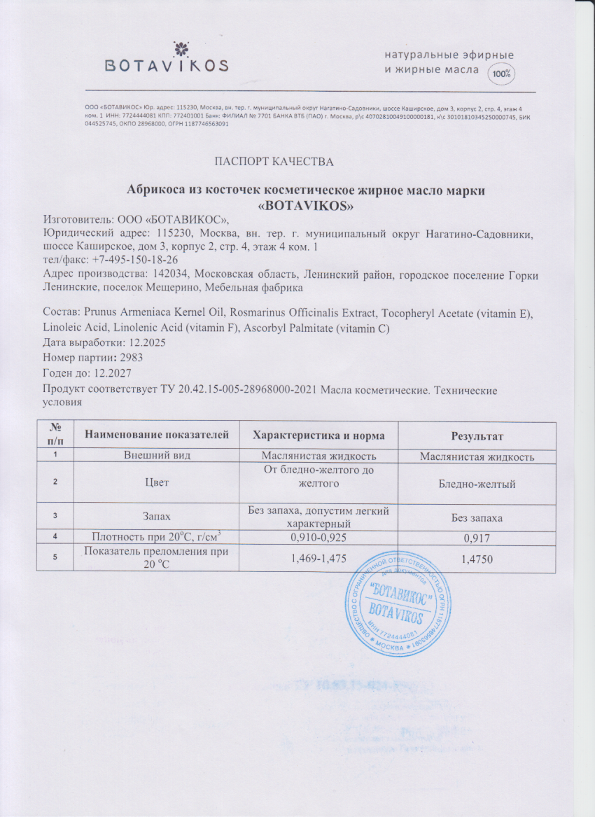 Паспорт №122025